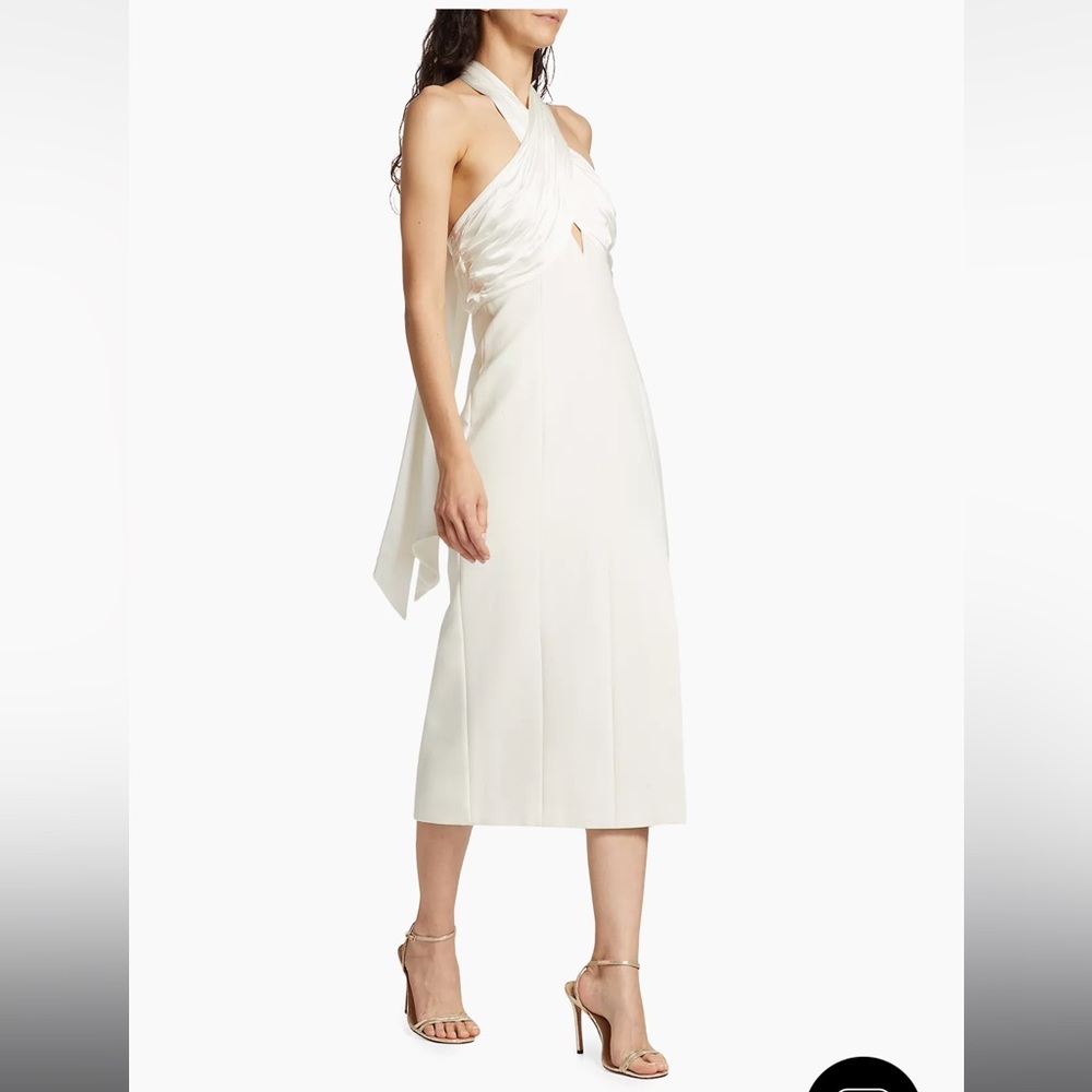 White midi cinq a sept dress